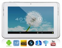 SANEI N78 7" Android 4.1.1 Dual Core RK3066 1.6GHz 8GB Tablet PC with Wi-Fi, Auto Screenshot, HDMI, Picture-in-Picture, Capacitive G+G Touch (White